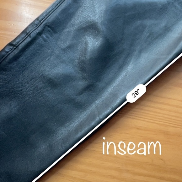 Aritzia Babaton Command Cropped Pant Faux Leather Soft sz 16 - Picture 6 of 8